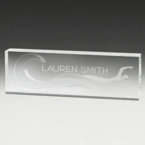 Sign bar acrylic with acrylic construction