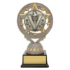 ft201a-silver Silver silver achievement torch with plastic construction