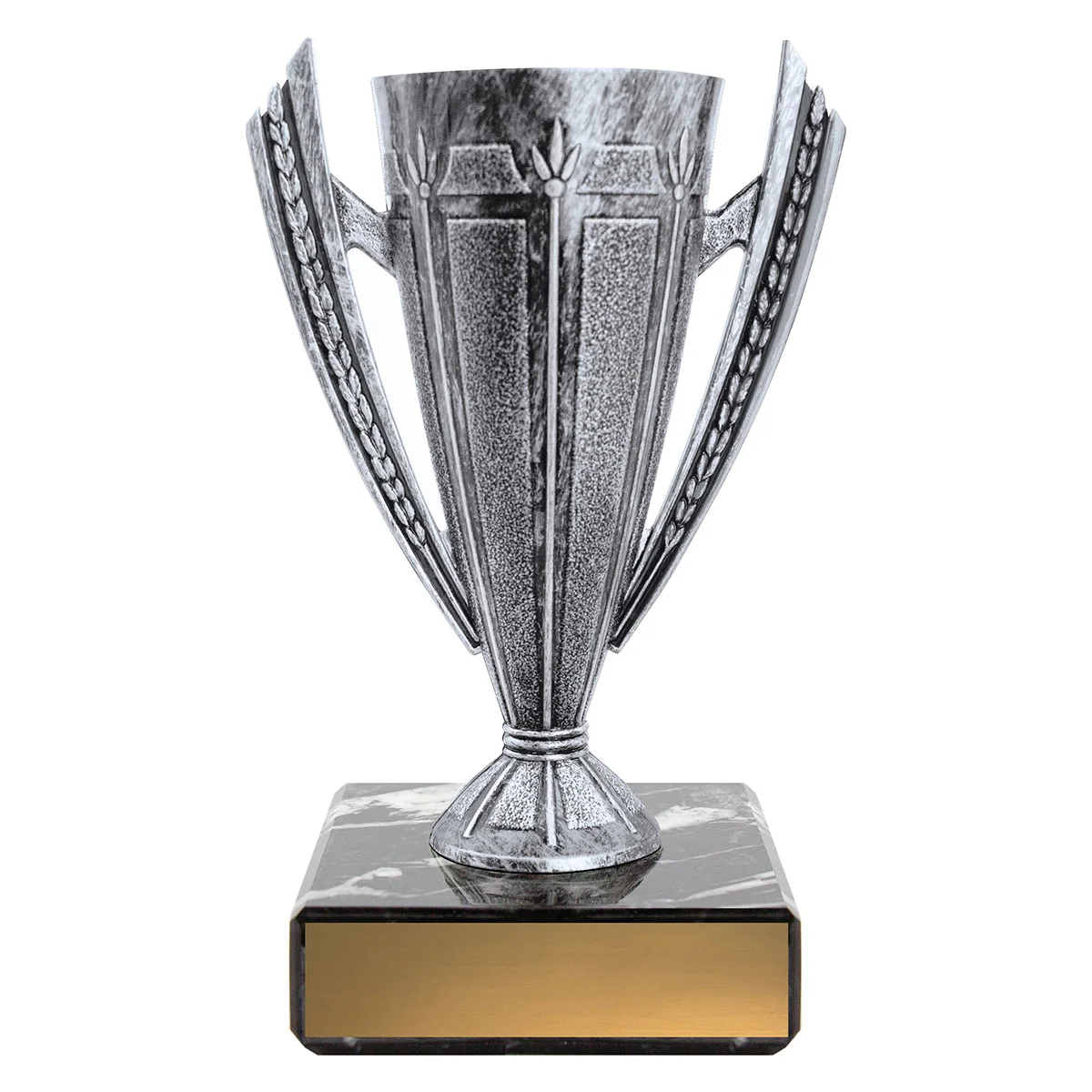 cup211-silver Silver silver cup with plastic / marble construction
