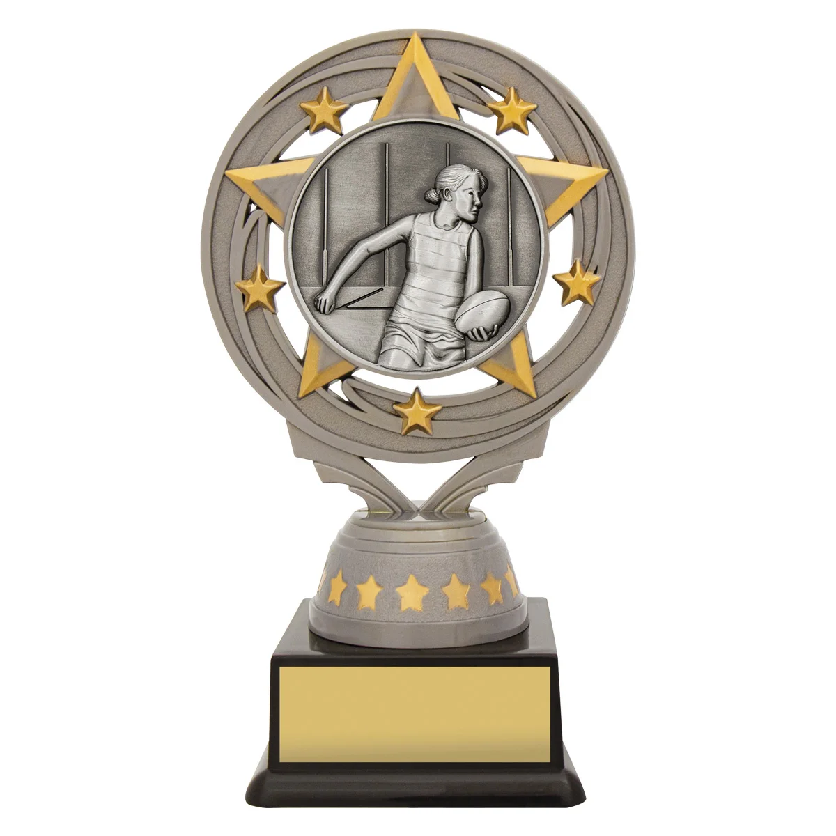 ft287a-silver Silver silver female footy torch with plastic construction