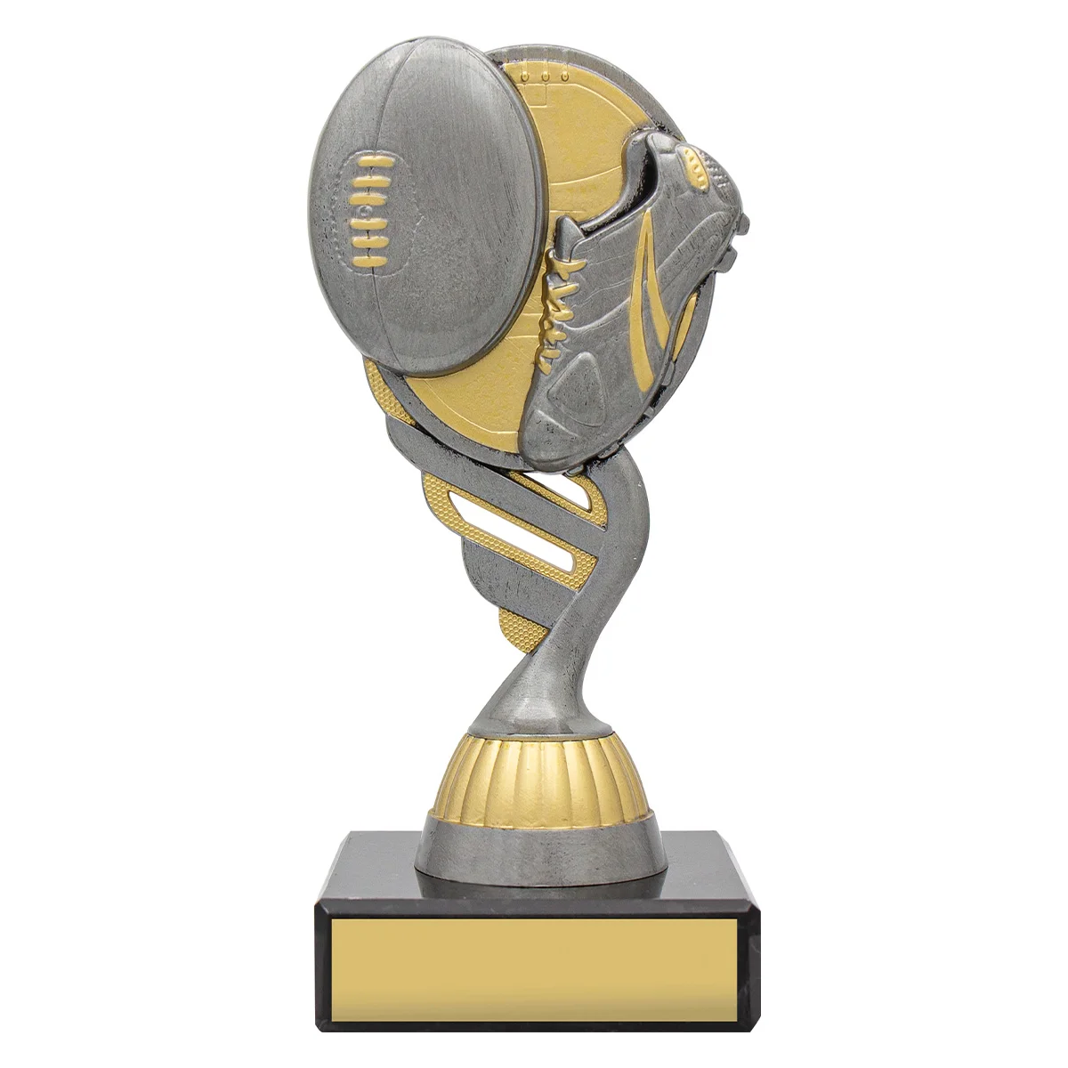 ar506-silver Silver silver footy with plastic / marble construction