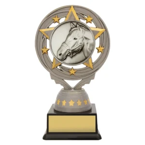 Silver silver horse torch with plastic construction