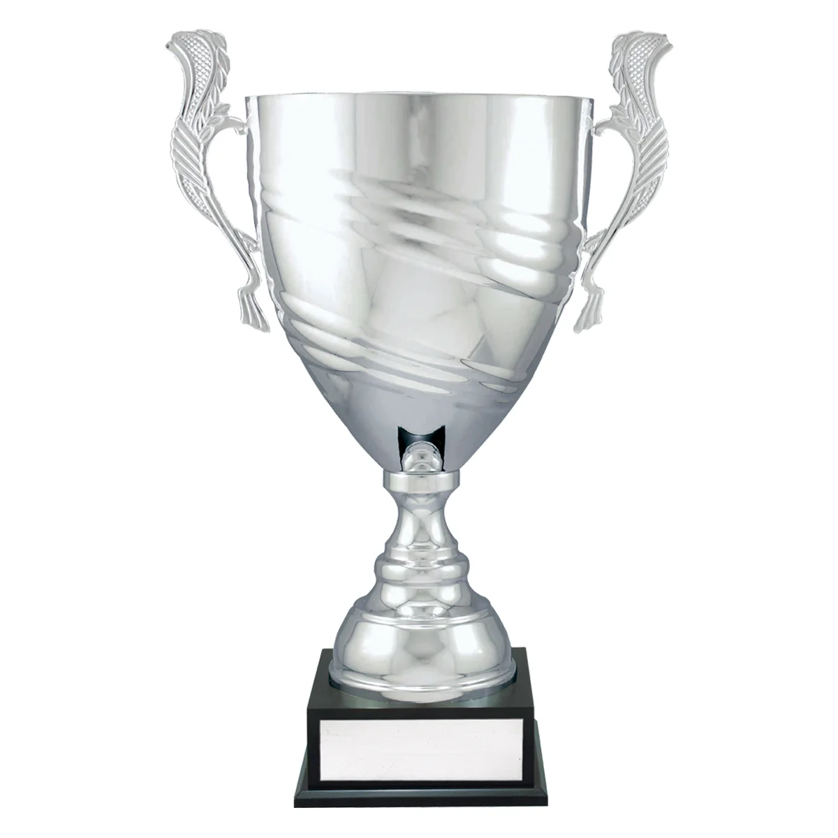 cup202b-silver Silver silver prestige cup with metal / timber construction