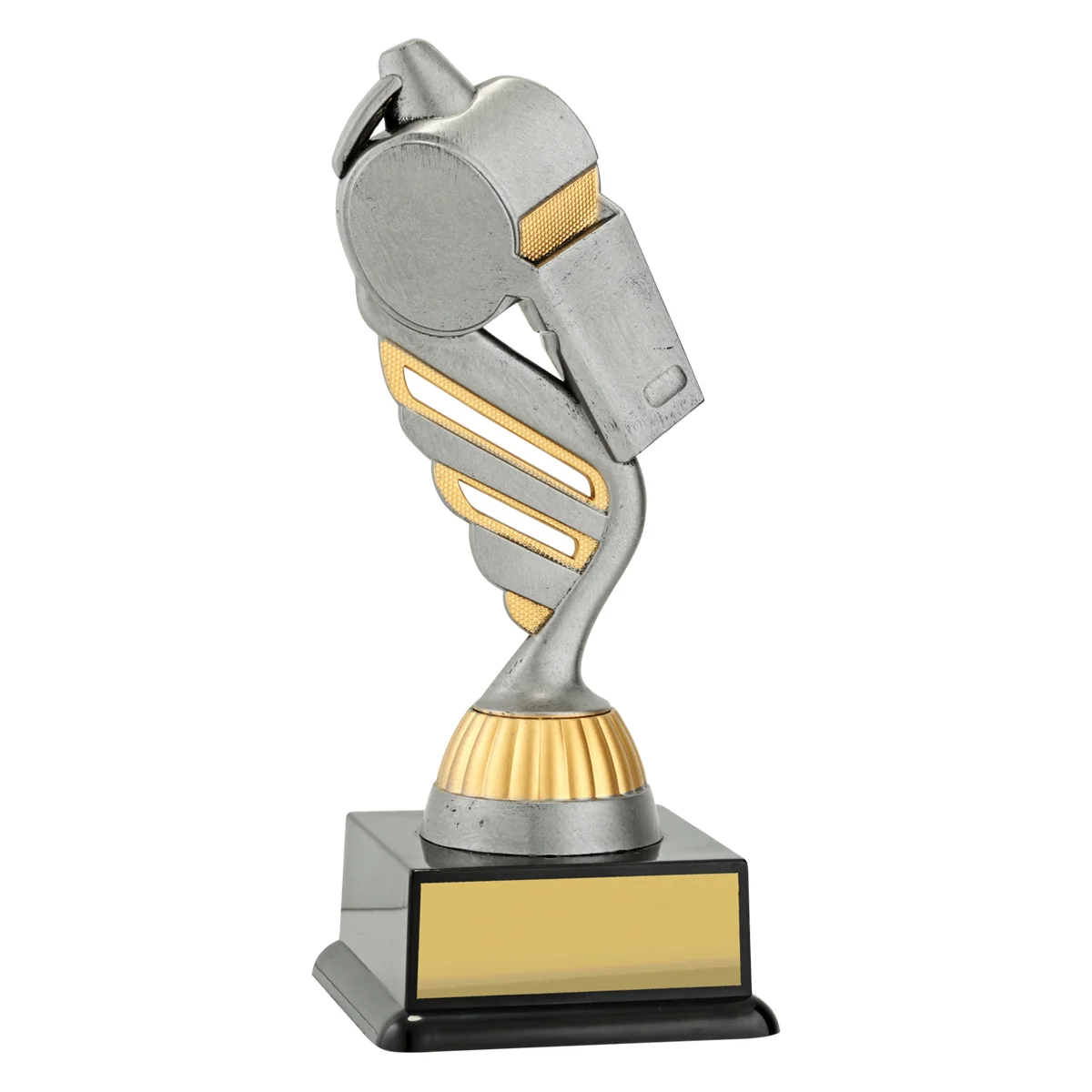 n558-silver Silver silver whistle with plastic construction