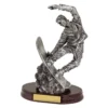 sr91-silver Silver snowboarding trophy with resin construction