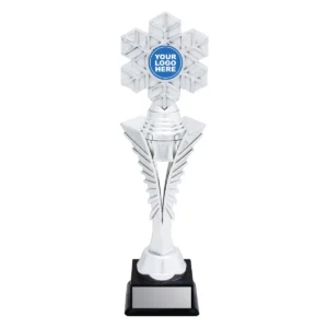 Silver snowfall spear with plastic construction