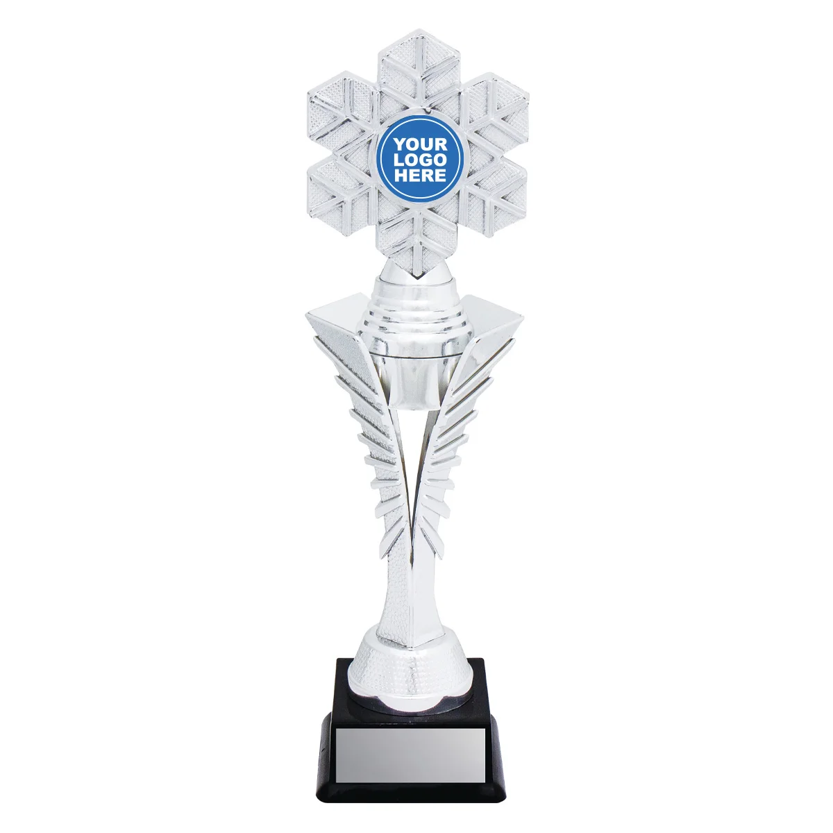 x586a-silver Silver snowfall spear with plastic construction