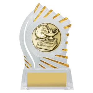 Clear with gold solar academic with acrylic construction