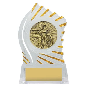 Clear with gold solar bmx with acrylic construction