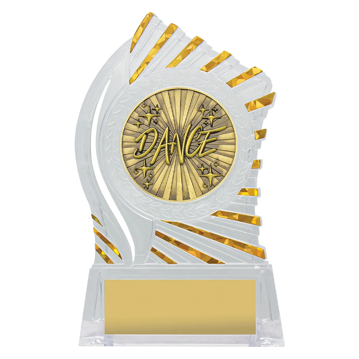 rh395-clear-with-gold Clear with gold solar dance with acrylic construction