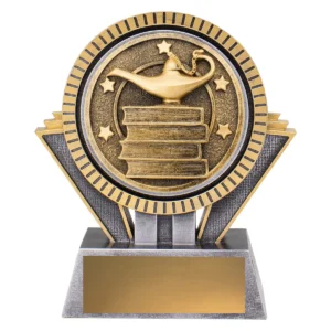Silver & gold spartan - academic with resin construction