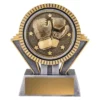 -gold Silver / gold spartan - boxing with resin construction