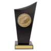 sk531a-black Black spartan crest - aussie rules with timber construction