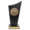 sk563a-black Black spartan crest - lacrosse with timber construction