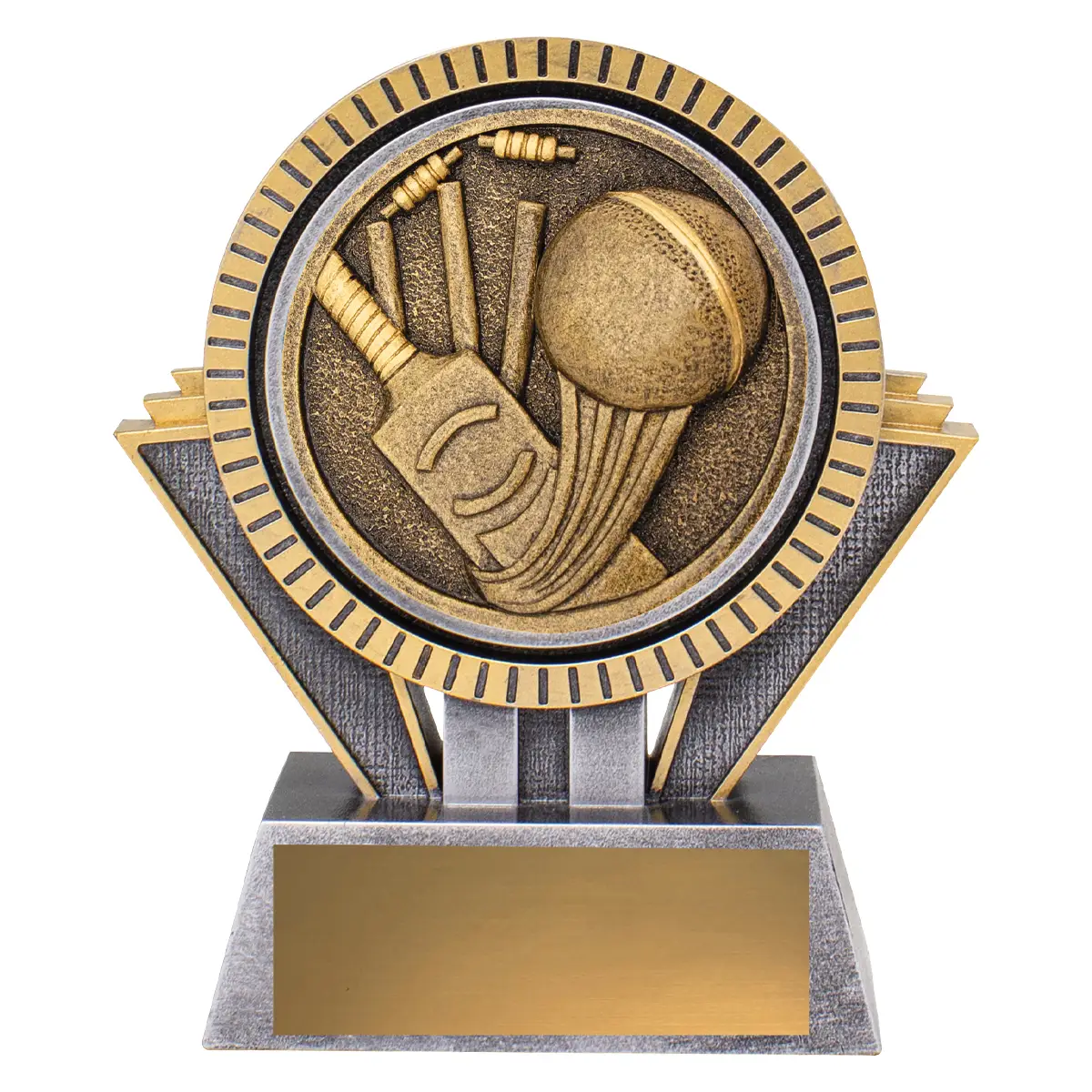 -gold Silver / gold spartan - cricket with resin construction