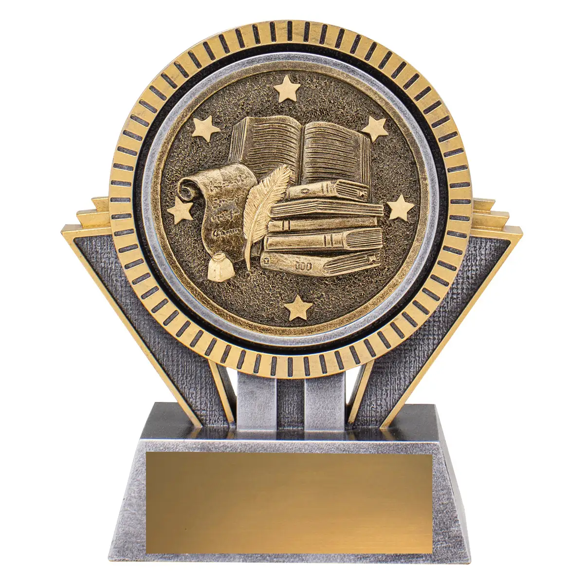 sr113a-silver-and-gold Silver & gold spartan - english with resin construction