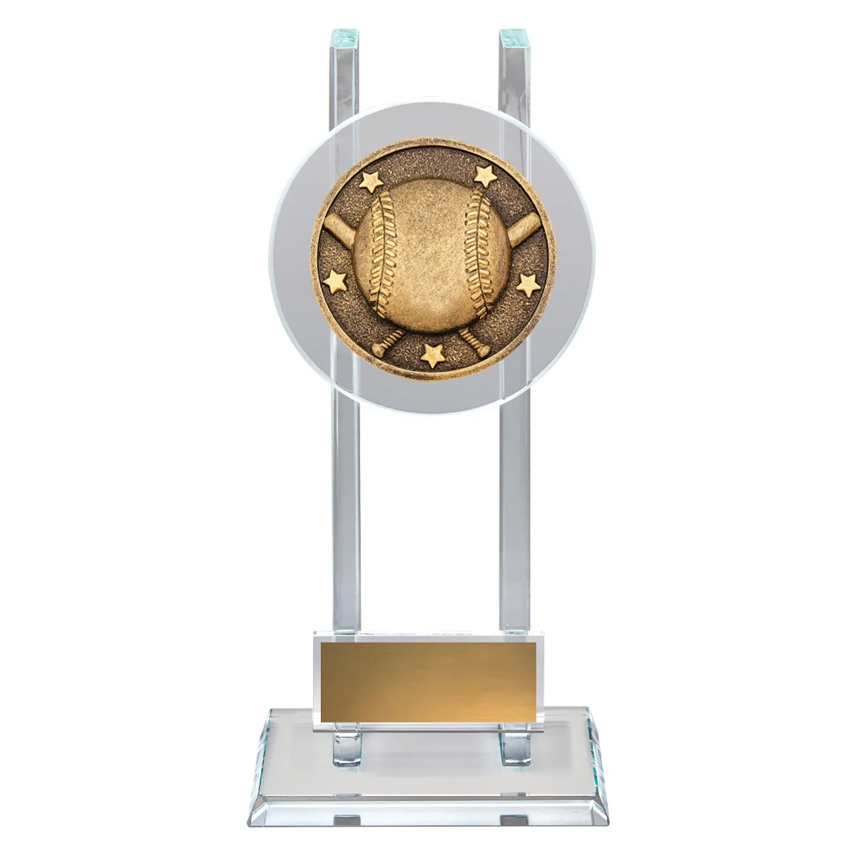 sg233a-gold Gold spartan glass with glass construction