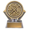 -gold Silver / gold spartan - hockey with resin construction