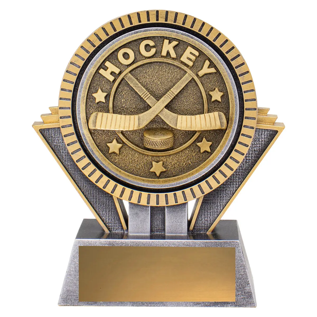-gold Silver / gold spartan - ice hockey with resin construction
