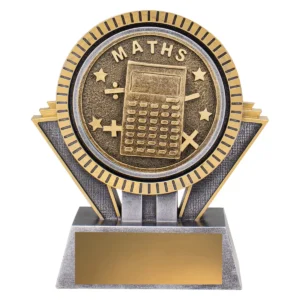 Silver & gold spartan - maths with resin construction