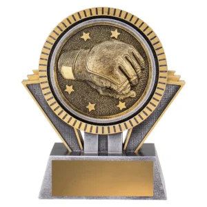 Silver & gold spartan - mma with resin construction