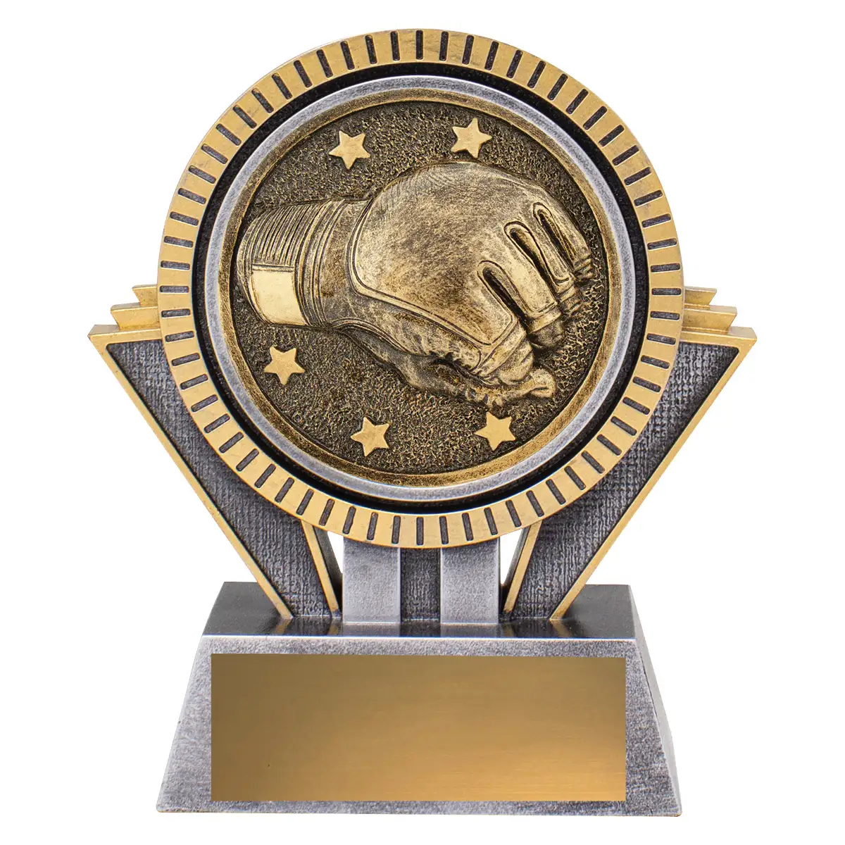 sr191a-silver-and-gold Silver & gold spartan - mma with resin construction