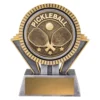 spartan pickleball trophy small Silver / gold spartan - pickleball with resin construction