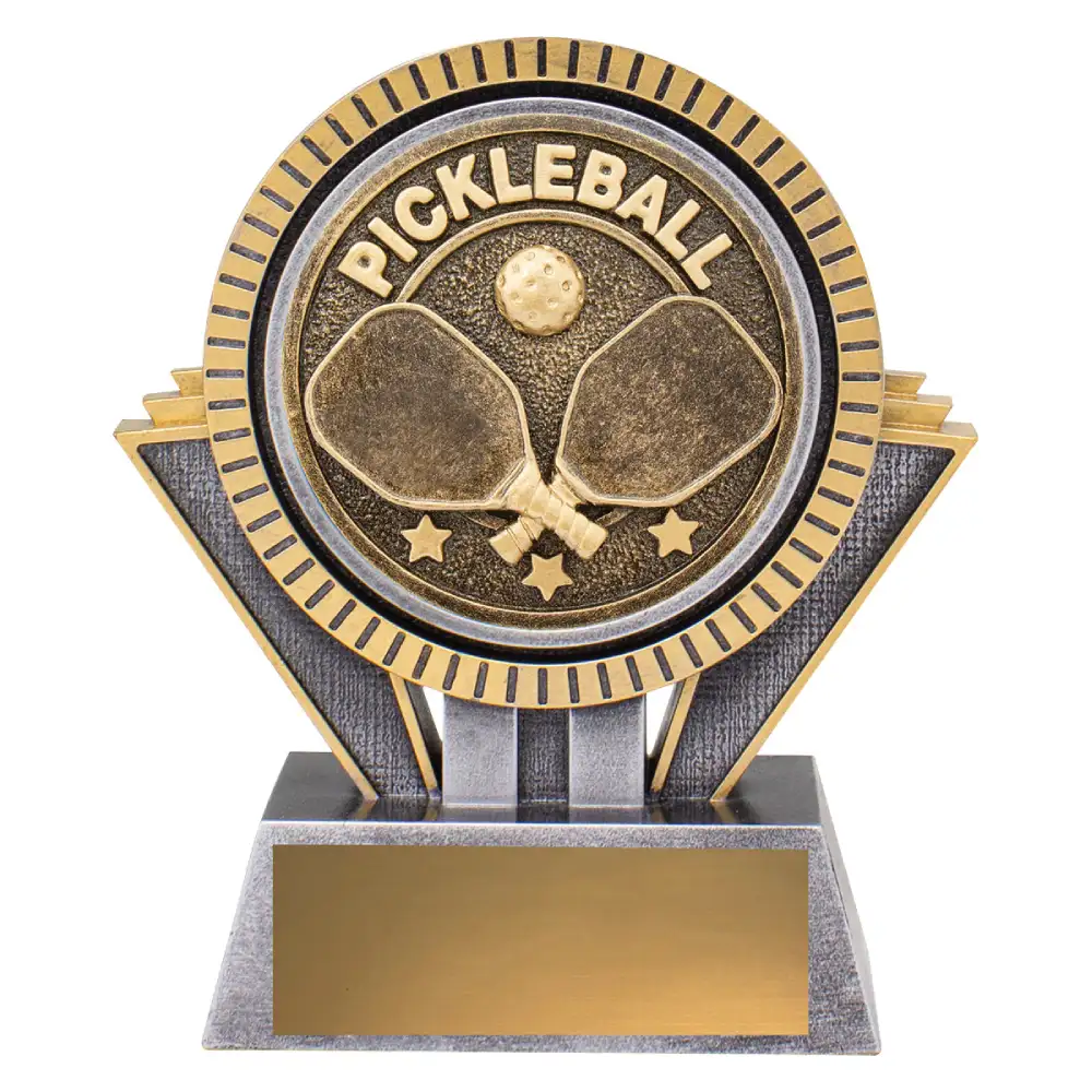 spartan pickleball trophy small Silver / gold spartan - pickleball with resin construction