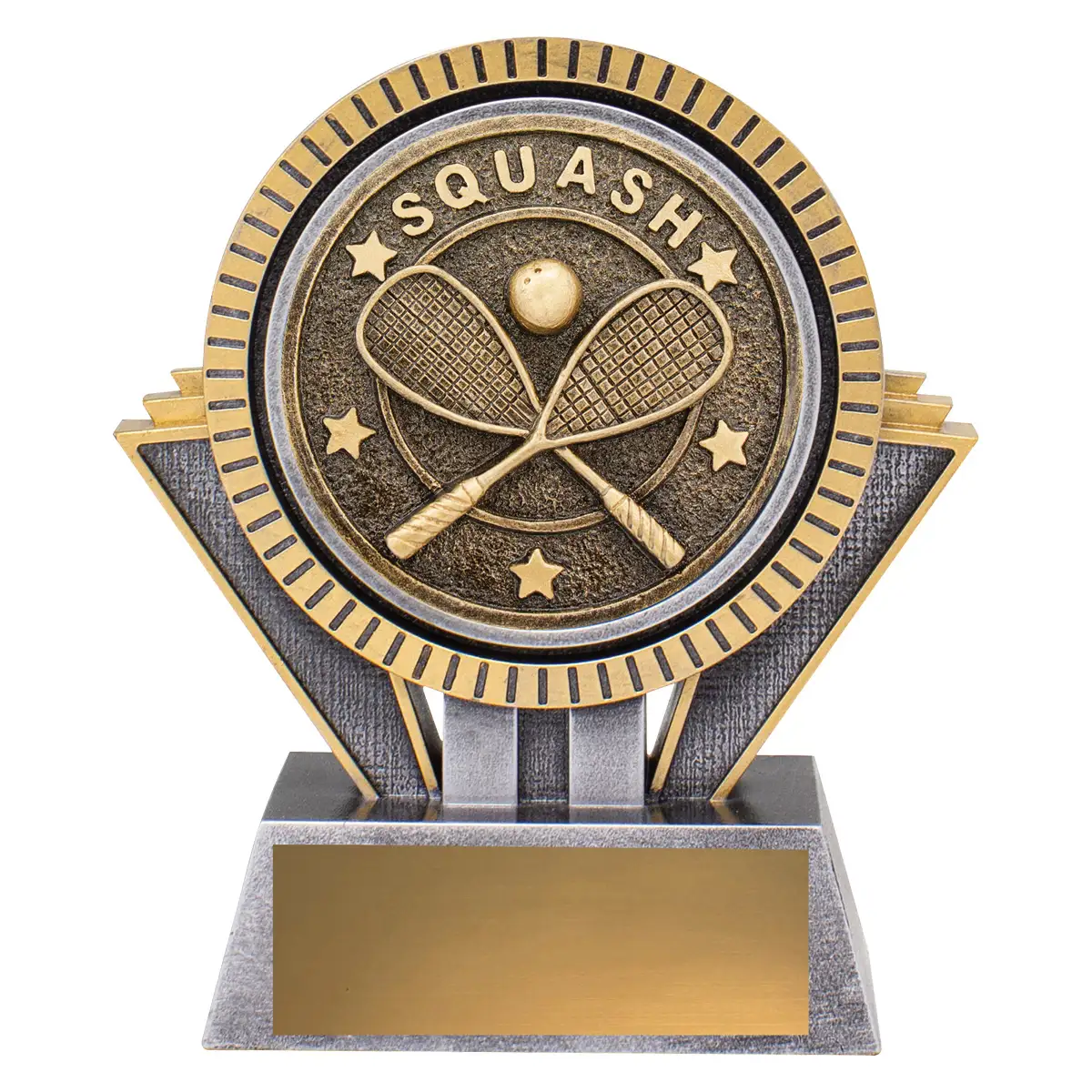 -gold Silver / gold spartan - squash with resin construction