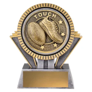 Silver & gold spartan - touch with resin construction