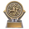Silver & gold spartan - track & field with resin construction