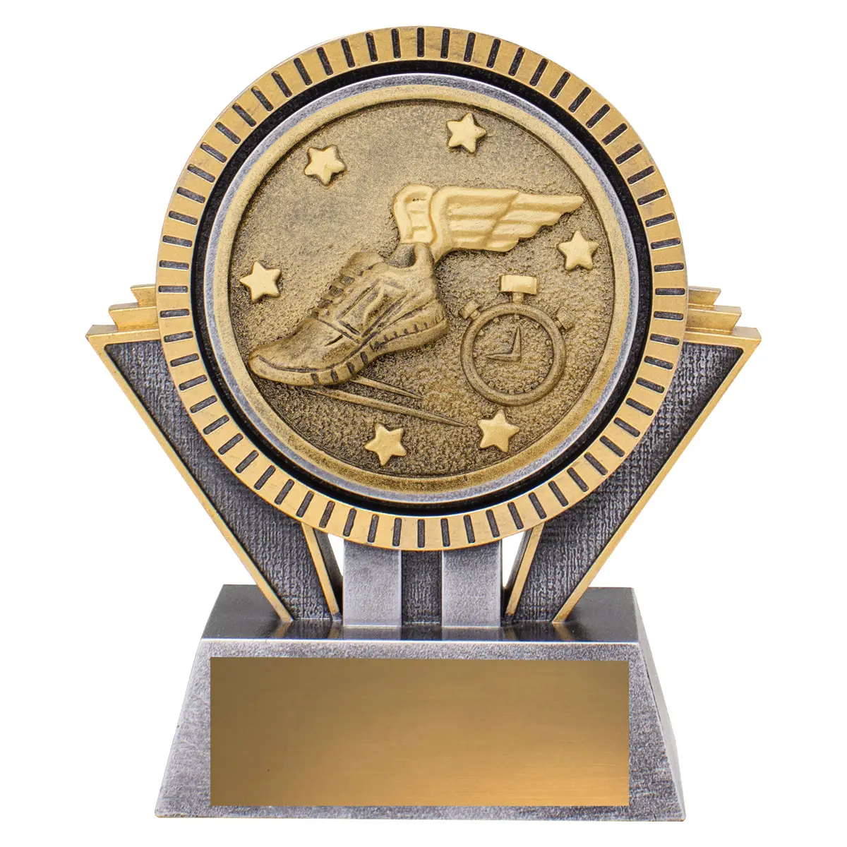sr147a-silver-and-gold Silver & gold spartan - track with resin construction