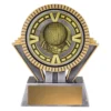 Silver / gold spartan varsity - basketball with resin / metal construction
