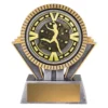 -gold Silver / gold spartan varsity - dance with resin / metal construction