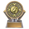 -gold Silver / gold spartan varsity - rugby with resin / metal construction