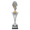 sr245a-silver Silver spear - martial arts with plastic construction