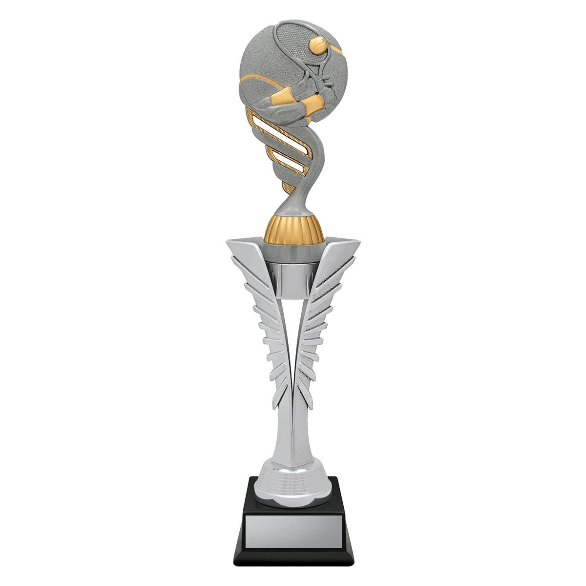 sr218a-silver Silver spear - tennis with plastic construction