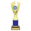 s5131-blue Blue spirit cup with plastic / marble construction