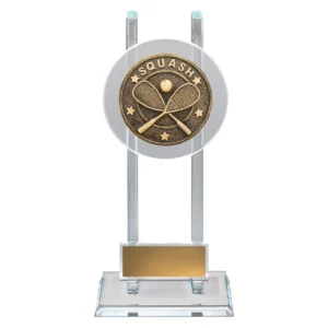 Gold squash spartan glass with glass construction