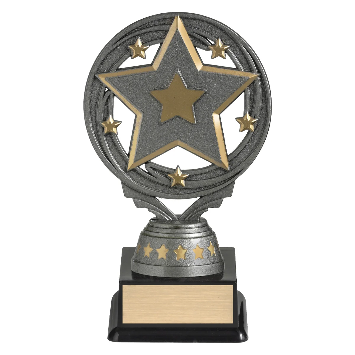 ft295a-silver Silver star torch with plastic construction