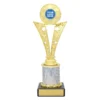 -silver Gold / silver starbeam trophy with plastic / marble construction