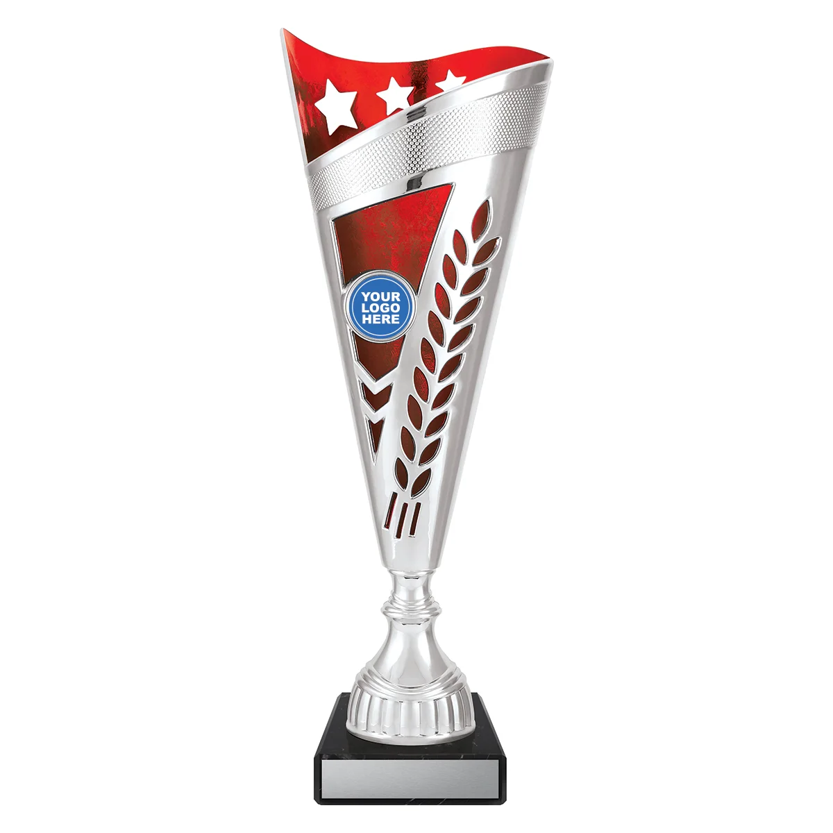 d512a-red Red starsail - silver / red with plastic / marble construction