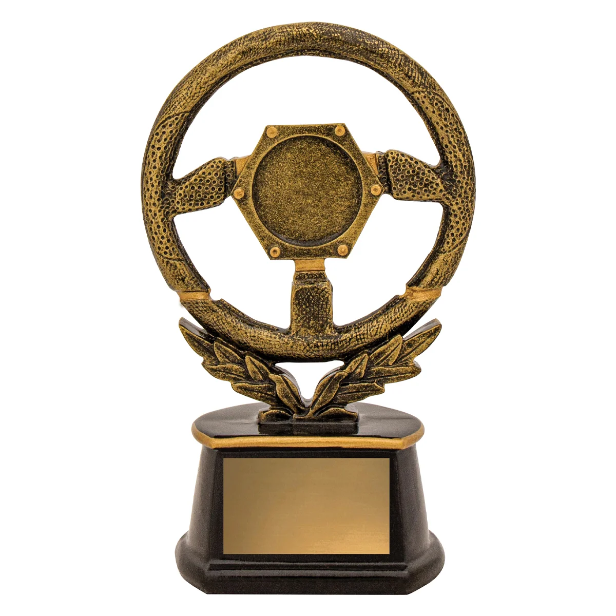 a387a-gold Gold steering wheel with resin construction