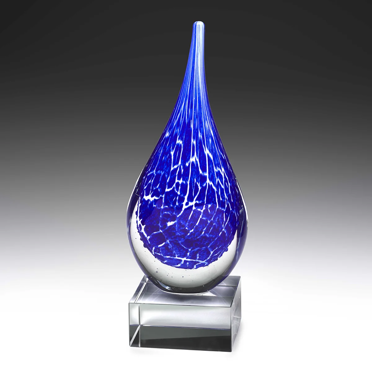 ag309-blue-grey-bg Blue storm award with glass construction