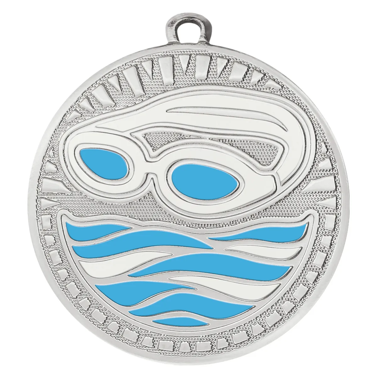 ms702s-shiny-silver Shiny silver swim spark with metal construction