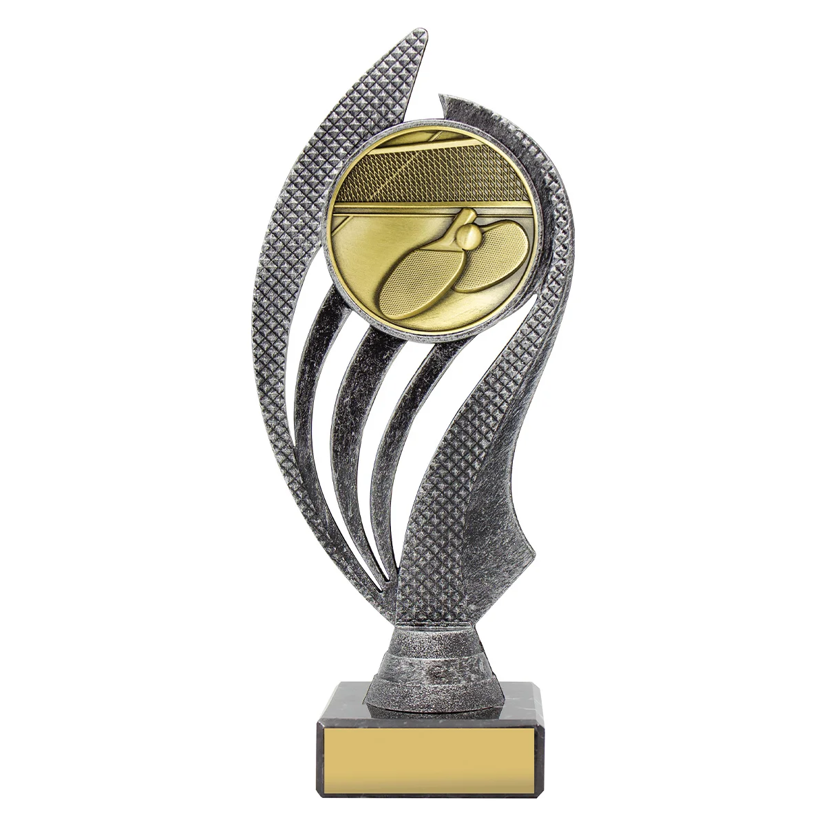 -gold Silver / gold table tennis husky with plastic / metal / marble construction