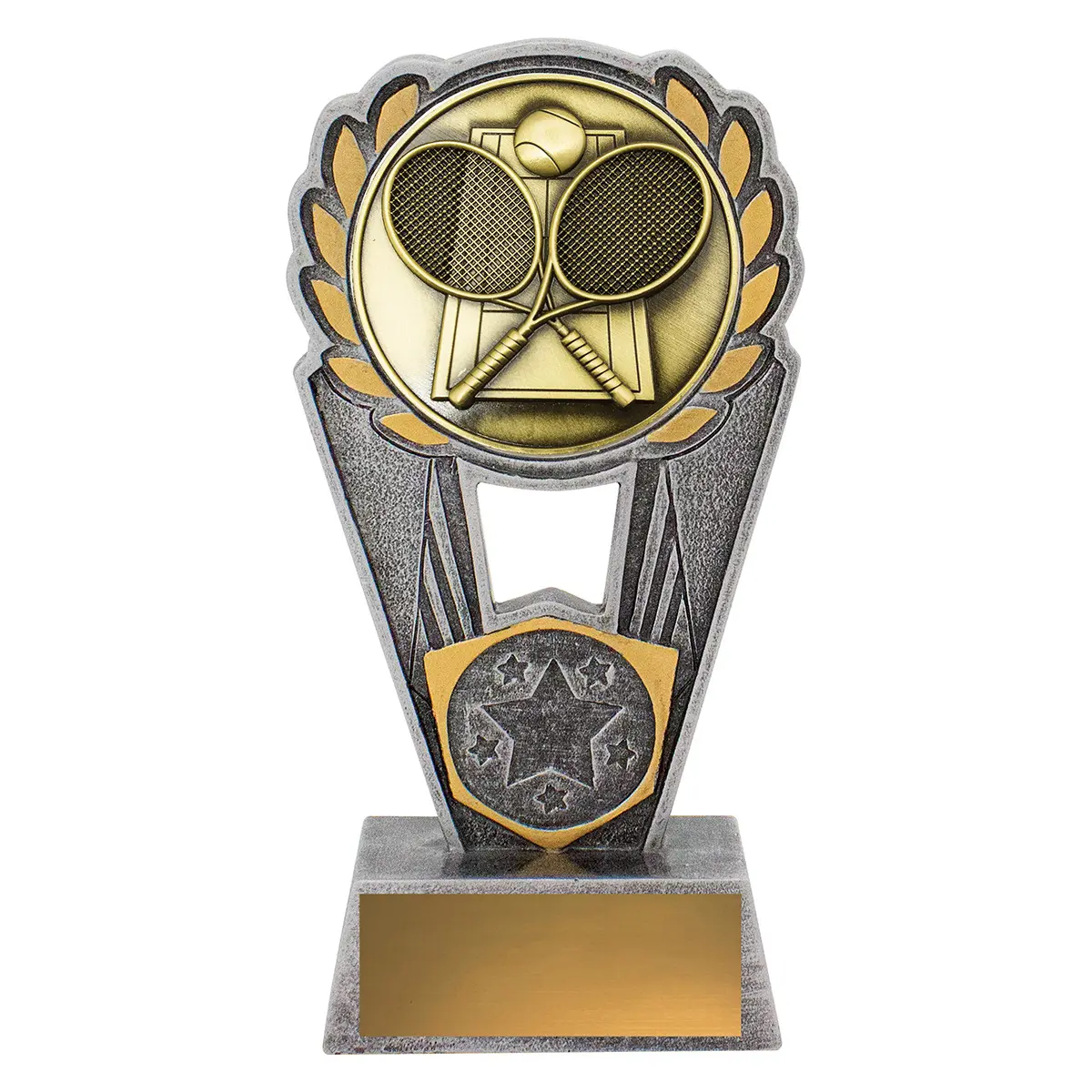 -gold Silver / gold tennis polaris with resin / metal construction