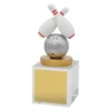 ub52a-silver Silver tenpin budget crystal with crystal construction