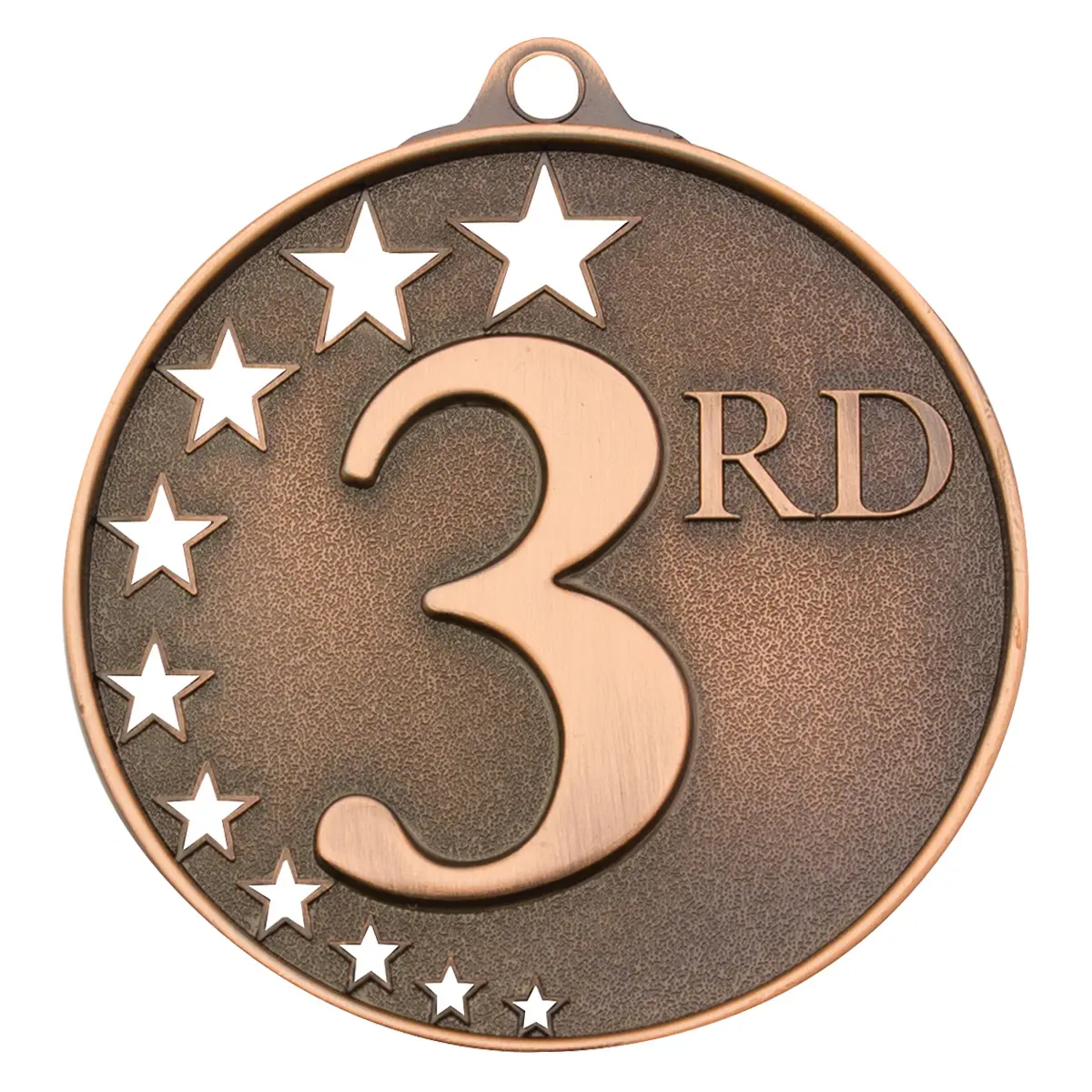 mh953b-bronze Bronze third place stars with metal construction