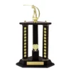 -gold Blue / gold timber buildup golf with timber / plastic construction